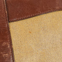 Chanel CC Beige Linen And Brown Leather Tote Bag