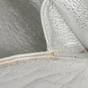 Chanel Silver Metallic Grained Calfskin Casual Rock Waist Bag