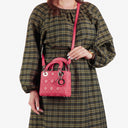 Christian Dior Mini Lady Dior Cannage Quilted Leather Bag