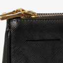 Prada Galleria Black Saffiano Lux Double Zip Tote Bag