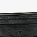 Chanel Vintage CC Black Quilted Lambskin Camera Tassel Bag