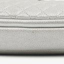 Chanel Silver Metallic Grained Calfskin Casual Rock Waist Bag