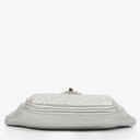 Chanel Silver Metallic Grained Calfskin Casual Rock Waist Bag