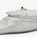 Chanel Silver Metallic Grained Calfskin Casual Rock Waist Bag