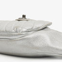 Chanel Silver Metallic Grained Calfskin Casual Rock Waist Bag