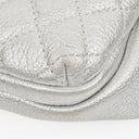 Chanel Silver Metallic Grained Calfskin Casual Rock Waist Bag