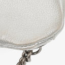 Chanel Silver Metallic Grained Calfskin Casual Rock Waist Bag