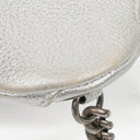 Chanel Silver Metallic Grained Calfskin Casual Rock Waist Bag