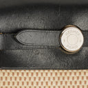 Hermes Herbag TPM Natural Noir Shoulder Bag With Palladium Hardware