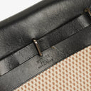Hermes Herbag TPM Natural Noir Shoulder Bag With Palladium Hardware
