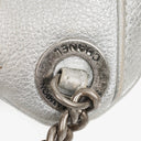 Chanel Silver Metallic Grained Calfskin Casual Rock Waist Bag