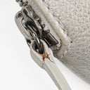 Chanel Silver Metallic Grained Calfskin Casual Rock Waist Bag