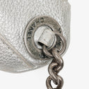 Chanel Silver Metallic Grained Calfskin Casual Rock Waist Bag