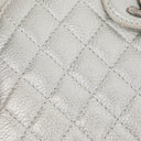 Chanel Silver Metallic Grained Calfskin Casual Rock Waist Bag