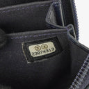 Chanel Quilted Navy Leather Boy Zip Coin Purse