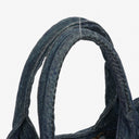 Prada Avio Denim Logo Tote Bag