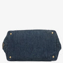 Prada Avio Denim Logo Tote Bag