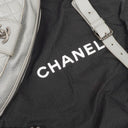 Chanel Silver Metallic Grained Calfskin Casual Rock Waist Bag
