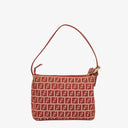 Fendi Zucchino Rosso Shoulder Bag