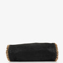 Stella McCartney Falabella Mini Tote Black Vegan Shaggy Deer Fold Over Bag