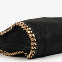 Stella McCartney Falabella Mini Tote Black Vegan Shaggy Deer Fold Over Bag