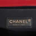 Chanel Boy Red Flap Leather Bag