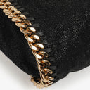 Stella McCartney Falabella Mini Tote Black Vegan Shaggy Deer Fold Over Bag