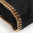 Stella McCartney Falabella Mini Tote Black Vegan Shaggy Deer Fold Over Bag