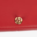 Chanel Boy Red Flap Leather Bag