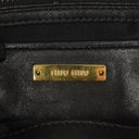 Miu Miu Matelasse Black Leather Tote Bag