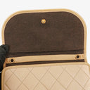 Chanel Mini Flap Bag Beige Quilted Lambskin With 24K Gold-Plated Hardware