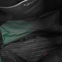 Prada Dark Green Leather Hobo Bag