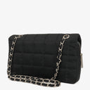 Chanel Black Sport Line Chocolate Bar Single Flap Bag