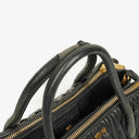 Miu Miu Matelasse Black Leather Tote Bag