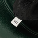 Prada Dark Green Leather Hobo Bag