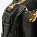 Miu Miu Matelasse Black Leather Tote Bag