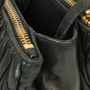 Miu Miu Matelasse Black Leather Tote Bag