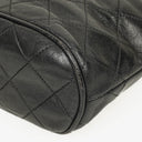 Chanel CC Tassel Quilted Black Leather Shoulder Bag