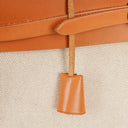 Hermes Herbag MM Vache Hunter Criss Viking Ecru Beige Naturel 2 Way Shoulder Bag
