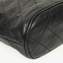 Chanel CC Tassel Quilted Black Leather Shoulder Bag
