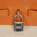 Hermes Herbag MM Vache Hunter Criss Viking Ecru Beige Naturel 2 Way Shoulder Bag