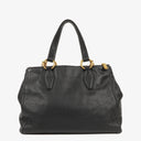 Miu Miu Vitello Black Caribu Leather Tote Bag&nbsp;