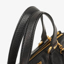 Miu Miu Vitello Black Caribu Leather Tote Bag&nbsp;