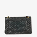 Chanel Vintage Classic Medium Double Flap Bag in Quilted Black Lambskin with 24-karat Gold-Plated Hardware