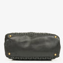 Miu Miu Matelasse Black Leather Tote Bag