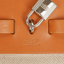 Hermes Herbag MM Vache Hunter Criss Viking Ecru Beige Naturel 2 Way Shoulder Bag