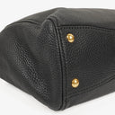 Miu Miu Vitello Black Caribu Leather Tote Bag&nbsp;