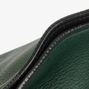 Prada Dark Green Leather Hobo Bag