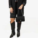 Chanel Black Sport Line Chocolate Bar Single Flap Bag