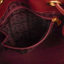 Cartier Bucket Drawstring Burgundy Leather Bag